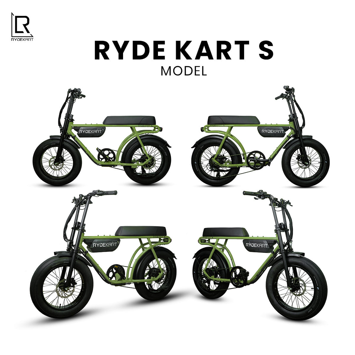จักรยานไฟฟ้า RYDEKART - รุ่น RYDE KART S สี URBAN GREEN_7